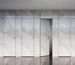 Debo Customized Colorful HPL Waterproof Toilet Partition Washroom Shower Partitions Factory Prices - Image 6