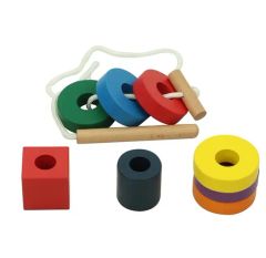 Strings Threading Toy Wooden Threading Bead Toy OEM Yes MOQ 10000 Size Large Color Black Origin China Material Cotton HS Code - Image 4