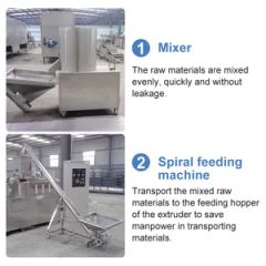 Industrial Corn Flake Extruder Automatic Small Puffing Breakfast Cereal Chip Making Machine - Image 3