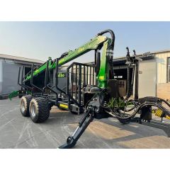 Forestry Machinery Timber Forest Forestry Log Wood Crane with Forest Trailer - Image 5
