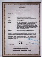 CE certificate of HUNAN CHENZHOU GRAIN & OIL MACHINERY CO., LTD. – certificate photo, supplier certificates section