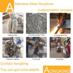 Contemporary Steel Shed Sculpture Outdoor Garden Statue Custom Metal Crafts - Image 2