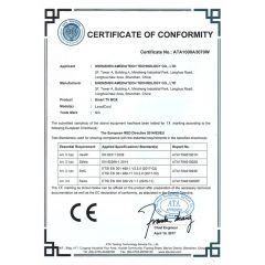 CE certificate from Shenzhen Desen Accessories Co., Ltd.