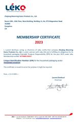 France EPR certificate from Zhejiang Blooming Home Products Co., Ltd.