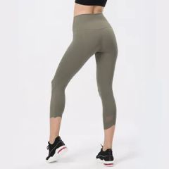 Women's Quality Gym Fitness Workout High Waist No Front Seam Yoga Leggings - Image 6