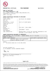 VOC Test report certificate from Dongguan Joy Sports Co., Ltd.
