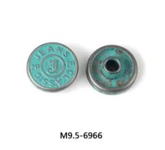 China Manufacturer Custom Engrave Logo Rivets 9mm 9.5mm Different Color Plating Metal Jeans Rivet for Denim Pants Bags Shoes - Shenzhen Zonesun Industry Co., Ltd