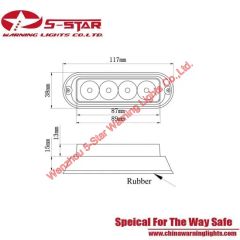 4W LED Super Bright Surface Mounting Grille Warning Light Tube 1W Origin Cn IP Rating IP67 Model LED-S530h Light Source - Image 4