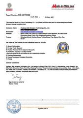 BV CERTIFICATE certificate from Zhejiang Sali Abrasive Technology Co., Ltd.