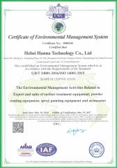 Environmental Management System certificate from Hebei Hanna Technology Co., Ltd.