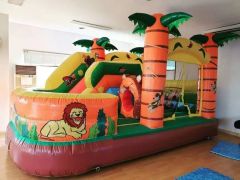 Dinosaur Adventure Inflatable Bouncer & Slide Combo Kids Jumping Castle Obstacle Course - Image 3