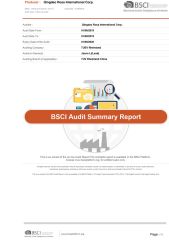 BSCI certificate from Qingdao Rosa Home & Decor Co., Ltd.