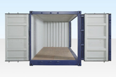 20ft Open Side Shipping Container Full Side Access Steel Cargo Storage Container - Image 3