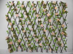 High Quality Artificial Grass Leaf Fence Green Wall UV Protection IVY Plant Willow Fence for Garden - Ningbo Capri Group Limited