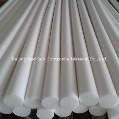 Hot Sale Different Size Pure PTFE Extruded Rod Trademark Redsun HS Code 3916909000 Origin Beijing, China Colour White, - Image 1