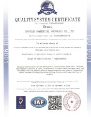ISO9001 certificate of FEDIMA TYRE CO.,LTD. – certificate photo, supplier certificates section