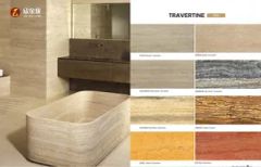 Beige and Grey Travertine Tiles for Wall Cladding Inner Decoration - Image 5