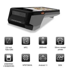 Reliable Android 11 Thermal Printer POS Terminal with Compact Design - Image 5