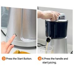 Orange Extractor Commercial Juice Machine Hand Press Multifunctional Electric Citrus Juicer - Image 5
