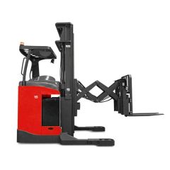 Narrow Aisle Truck 2000kg 2ton Capacity Battery Powered Hydraulic Forklift Reach Truck Double Scissor Lift Forklift Double Deep El - Deli Machinery Shandong Co., Ltd