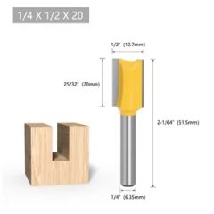 5PCS Straight Bit Router Bit Set Milling Cutter for Woodworking - Image 5