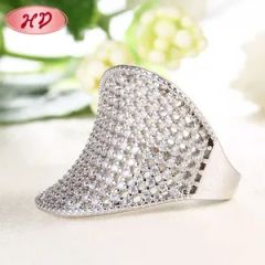 Fashion 18K Gold Color Unique Rings Jewellery Women CZ Rings Color Gold Shape Round Gender Female MOQ 12 Pieces Style - Image 2