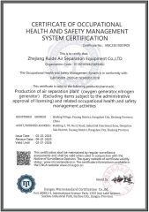 ISO45001-2018EN certificate of Zhejiang Ride Air Separation Plant Co., Ltd. – certificate photo, supplier certificates section