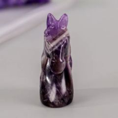 2.5inch Hot Sales Natural Amethyst Unicorn Carving Handcrafted Amethyst Unicorn for Crystal Crafts - Image 6