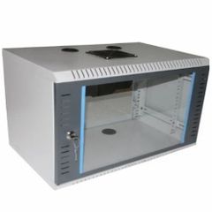 Mild Steel 6U Wall Mount Rack, Storage Capacity: 0 To 30 KG Height 6u Color Gray Depth 400 Mm Mount Type Waal Shape - Image 1