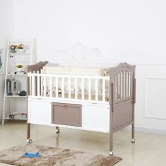 Easy Assemble Functional Convertible Baby Rocker Bed Crib MOQ 100 Logo Yes Sample Yes OEM/ODM Yes Swing Swing Style - Image 1