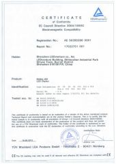 EMC for LED screen certificate from Shenzhen LEDventure Co., Ltd.