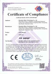 LVDT CE Certification certificate from Shenzhen Miran Technology Co., Ltd.