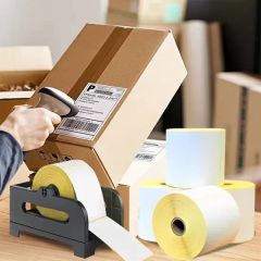 Heat Transfer Thermal Barcode Labels Direct Thermal Sticker Paper Roll - Image 5