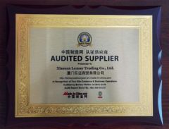 AUDITED SUPPLIER certificate from Xiamen Lemay Trading Co., Ltd.