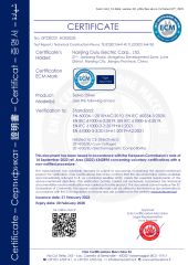 CE certification report certificate from Chnchi Nanjing Electric Co. Ltd.