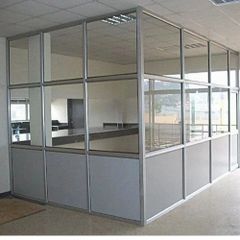 Aluminium Office Partition Work for Cabins Open Style Hinged Material Aluminium Service Mode Offline Service Duration 5 - Image 1