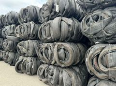 High-Quality Compressed Car Tire Scrap – Bulk Used Tyres for Recycling available. - Image 2