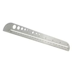 Drawing Stencils Metal Ruler Etching Environment-Friendly Material Stainless Steel Straight Ruler - Image 1