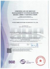 ISO-20000 certificate from Wuhan Timewave Iot Technology Co., Ltd