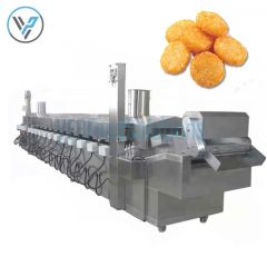 Electric Heating Snacks Samosa Dumpling Shrimp Chip French Fry Peanut Continuous Frying Machine for Sale - Image 2