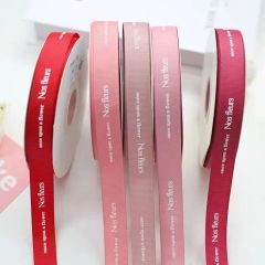 Custom Logo Silk Screen Printed Gift Personalised Ribbons Polyester Ribbon - Image 4