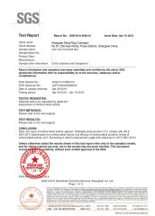 Anti-Klebsiella pneumoniae certificate from Shanghai Sling-Ring Company