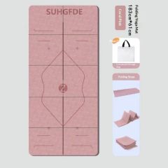 Foldable Yoga Mat Custom Logo Eco-Friendly TPE Yoga Mat 6mm Foldable Double Layer Durable - Image 2