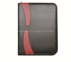 Customised Hand-Made Leather File Folder with Pen Loop Size A4 Color Black Origin China Usage File Box Trademark - Image 6