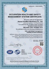 Health and Safety Certificate certificate of Henan Linkwin Food Machinery Co., Ltd. – certificate photo, supplier certificates section