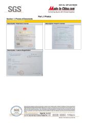 SGS certificate of Changsha Mining Equipment Co., Ltd. – certificate photo, supplier certificates section