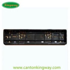 Premium Chrome Embossed Text and Logo Plastic Car License Plate Frame - Canton King Way Industrial Co., Limited