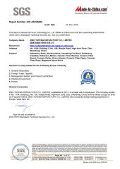 SGS Certificate 1 certificate from ZIBO YUFENG REFRACTORY CO., LIMITED