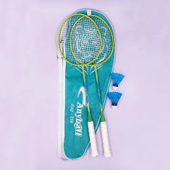 Steel Badminton Rackets Set with Plastic Shuttlecocks - Image 3