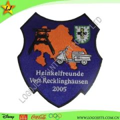 Embroidery Patch Style Sew-on Origin China Trademark OEM HS Code 58071000 Model NO. LJ-E0001 Technics Embroidered Border Merrow - Image 2